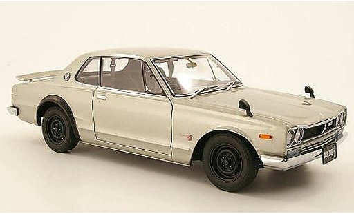 Nissan Skyline 2000 1/18 Autoart GTR (KPGC 10) grise RHD 1969 miniature