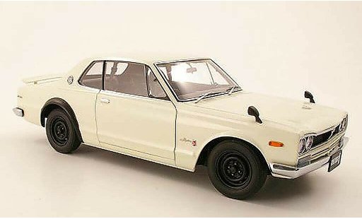 Nissan Skyline 2000 1/18 Autoart GTR (KPGC 10) blanche RHD 1969 miniature