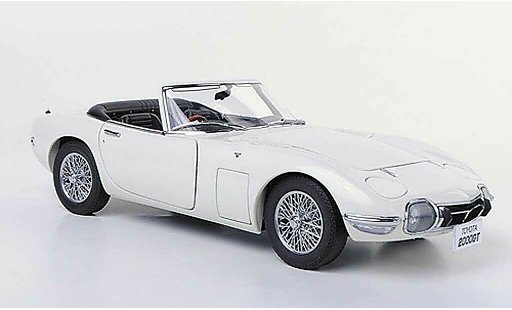 Toyota 2000 GT Cabriolet 1/18 Autoart blanche RHD 1967 miniature
