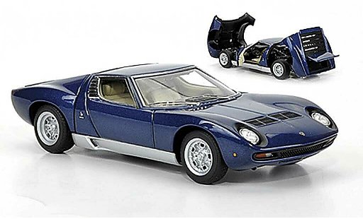 Lamborghini Miura SV 1/43 Autoart bleu 1971 miniature