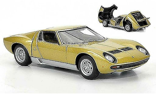 Lamborghini Miura SV 1/43 Autoart gold 1971 miniature