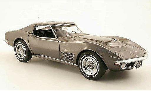 Chevrolet Corvette Coupe 1/18 Autoart C3 grise 1970 miniature