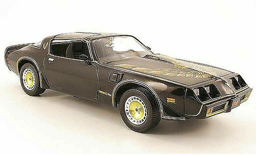 Pontiac Trans Am 1980 1/18 Greenlight noir/or smokey and the bandit ii miniature
