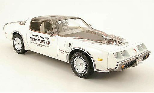 Pontiac Trans Am 1980 1/18 Greenlight blanche/grise pace car indianapolis miniature