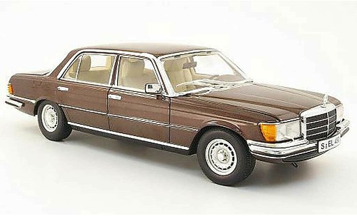 Mercedes 450 Base 1/18 Revell sel (w116) marron miniature