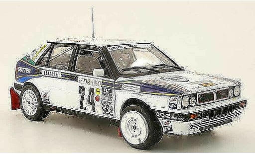 Lancia Delta HF Integrale 1/18 Sun Star no.24 lucky strike rallye monte carlo 1990 p.roux / p.corthay miniature