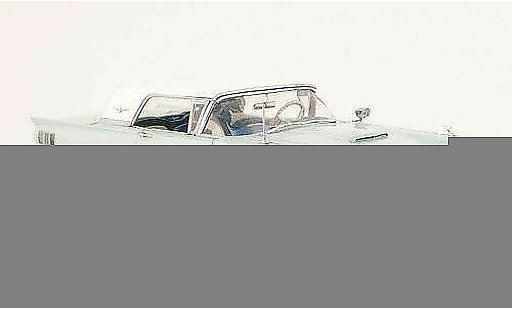 Ford Thunderbird Squarebird 1/18 Sun Star Hardtop bleu/blanche miniature