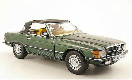 Mercedes 350 Base 1/18 Sun Star vert ferm&Atilde;&copy; 1977 miniature