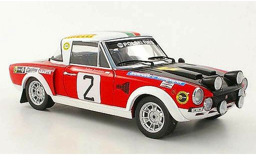 Fiat 124 Abarth 1/18 Sun Star No.2 A.Jaroszewicz / R.Zyszkowski Rally Warszawski 1974 miniature