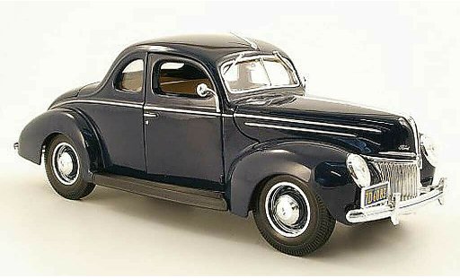 Ford Hot Rod 1939 1/18 Maisto Deluxe Coupe bleu miniature