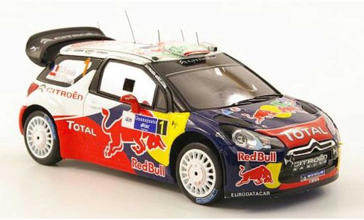 DS Automobiles DS3 WRC 2011 1/43 Spark No.1 Red Bull Rally Mexiko miniature