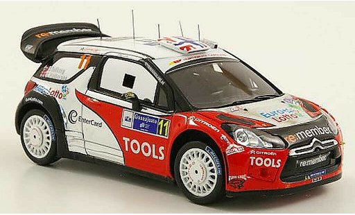 DS Automobiles DS3 WRC 2011 1/43 Spark No.11 Tools/Eurolotto Rally Mexiko miniature