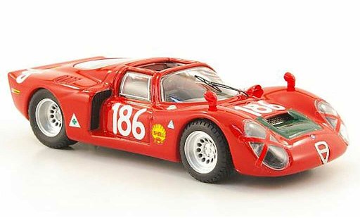 Alfa Romeo 33.2 spyder 1/43 Best 1968 No.186 Giunti/Galli Targa Florio miniature