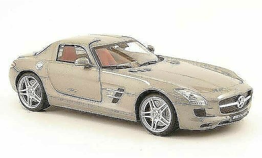 Mercedes SLS Coupe 1/18 Mondo Motors coupe amg grise miniature