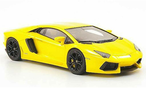 Lamborghini Aventador LP700-4 1/43 Look Smart jaune 2011 miniature