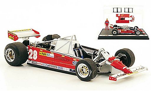 Ferrari 126 CK 1/43 Brumm Turbo No.28 D.Pironi GP Monaco miniature