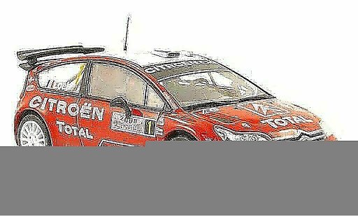 Citroen C4 WRC 2008 1/43 Hachette No.1 Total Rally Monte Carlo miniature