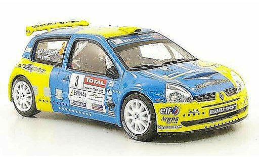Renault Clio S1600 1/43 Hachette No.3 Rally Alsace Vosges 2006 miniature