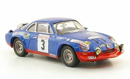 Alpine A110 rallye 1/43 Hachette No.3 Rally Neige et Glace 1972 miniature