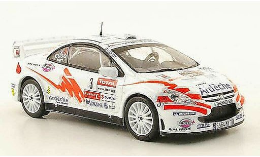 Peugeot 307 WRC 1/43 Hachette No.3 Ardeche Rally du Var 2007 miniature