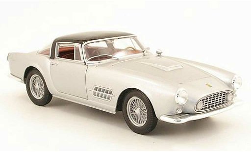 Ferrari 410 Coupe 1/18 Hot Wheels superamerica grise metallisee/noire miniature