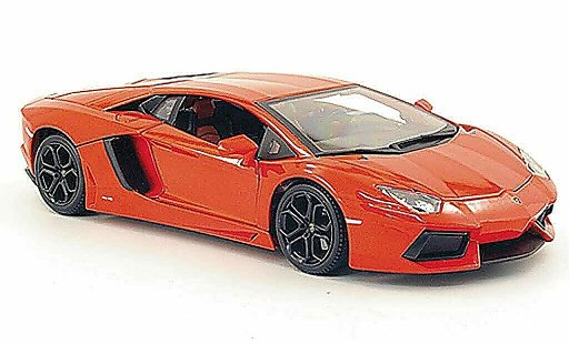 Lamborghini Aventador LP700-4 1/18 Burago orange 2011 miniature