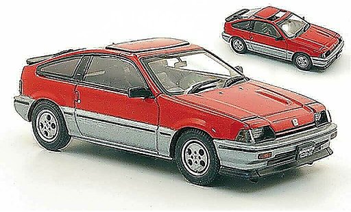 Honda CR-X Ballade 1/43 Ebbro Sports Si rouge/grise 1984 miniature