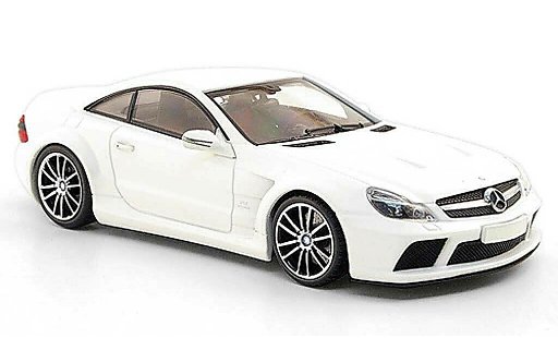 Mercedes B 65 1/43 Minichamps (R230) AMG noire Series mat blanche 2009 miniature
