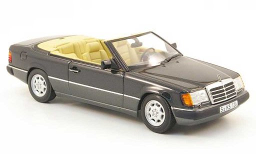 Mercedes 300 Coupe 1/43 Minichamps Cabriolet (A124) bleu/grise miniature
