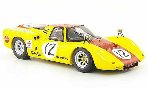 Daihatsu P-5 course 1/43 Ebbro No.12 jaune/rouge GP Japan 1968 miniature