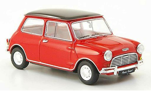 Austin Mini cooper 1/43 Ebbro rouge/noire RHD 1961 miniature