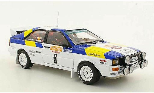 Audi Quattro rallye 1/18 Sun Star No.9 S.Blomqvist / B.Cederberg Rally San Remo 1982 miniature
