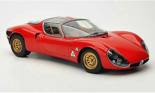 Alfa Romeo 33 stradale prototipo 1/18 Autoart tipo Prougeotipo rouge 1967 miniature