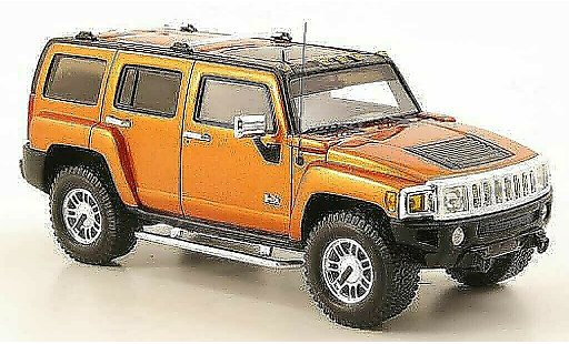 Hummer H3 Base 1/43 Luxury Collectibles orange 2006 miniature