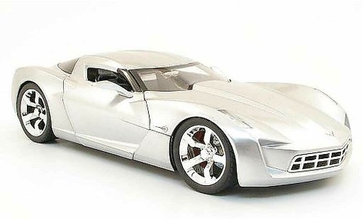 Chevrolet Corvette concept 1/18 Jada Toys C6 grise metallisee miniature