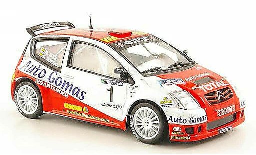 Citroen C2 S1600 1/43 Hachette No.1 Auto Gomas Rally Cantabria Infinita 2005 miniature