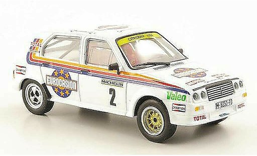 Citroen Visa Chrono 1/43 Hachette No.2 Eurocasion Rallye RACE Madrid 1984 miniature