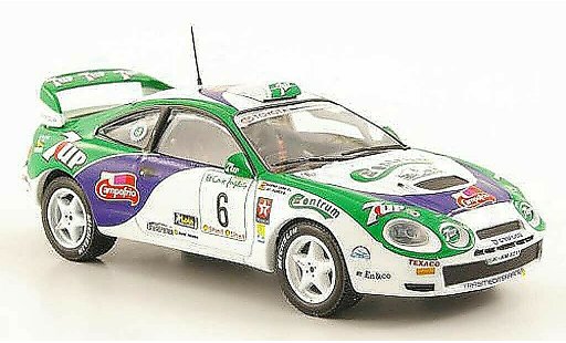 Toyota Celica GT Four 1/43 Hachette 1996 No.6 7 UP Rally El Corte Ingles miniature