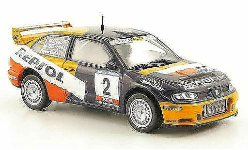 Seat Cordoba WRC 1/43 Hachette No.2 Repsol Rally RAC Navarra de Tierra 2001 miniature