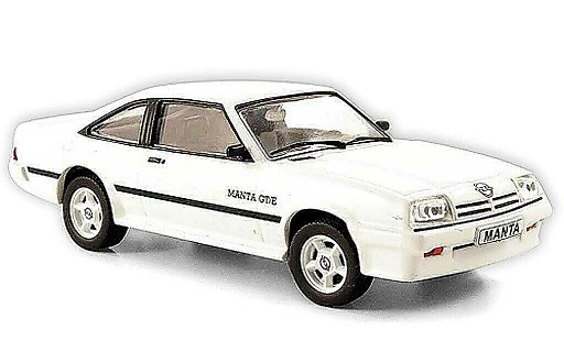 Opel Manta B B 1/43 Hachette GT/E blanche (ohne Magazin) 1977 miniature
