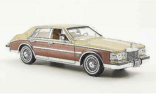 Cadillac Seville Elegante 1/43 Premium X 1980 beige/marron miniature
