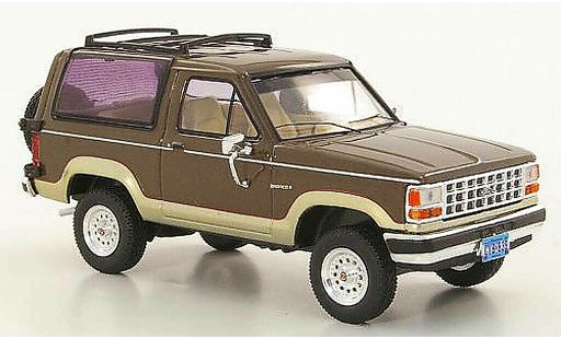 Ford Bronco Berline 1/43 Premium X II marron/gold 1989 miniature
