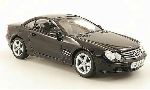Mercedes Classe SL 500 1/18 Welly (r230) hardtop noire miniature