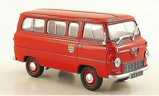 Ford 400E Bus 1/43 Oxford Thames London Fire Brigade RHD miniature