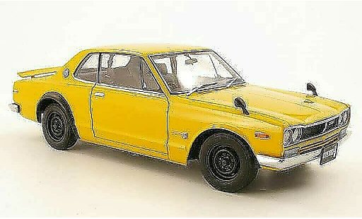Nissan Skyline 2000 1/18 Autoart GTR (KPGC10) jaune RHD 1969 miniature