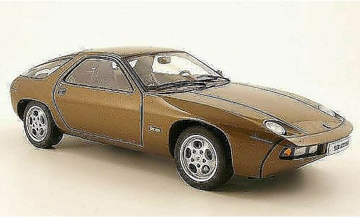 Porsche 928 1977 1/18 Autoart marron miniature