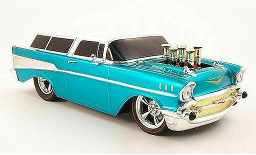 Chevrolet Nomad Station Wagon 1/18 M2 Machines turquoise/beige 1957 miniature