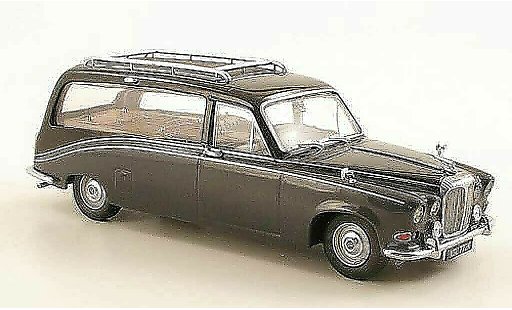 Daimler DS 420 corbillard 1/43 Oxford Hearse grise/noire Leichenwagen RHD miniature