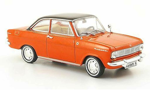 Opel Kadett A A 1/43 Hachette Coupe rouge/noire (ohne Magazin) 1962 miniature