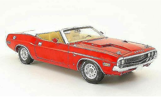 Dodge Challenger 1970 1/18 Greenlight r/t cabriolet rouge miniature